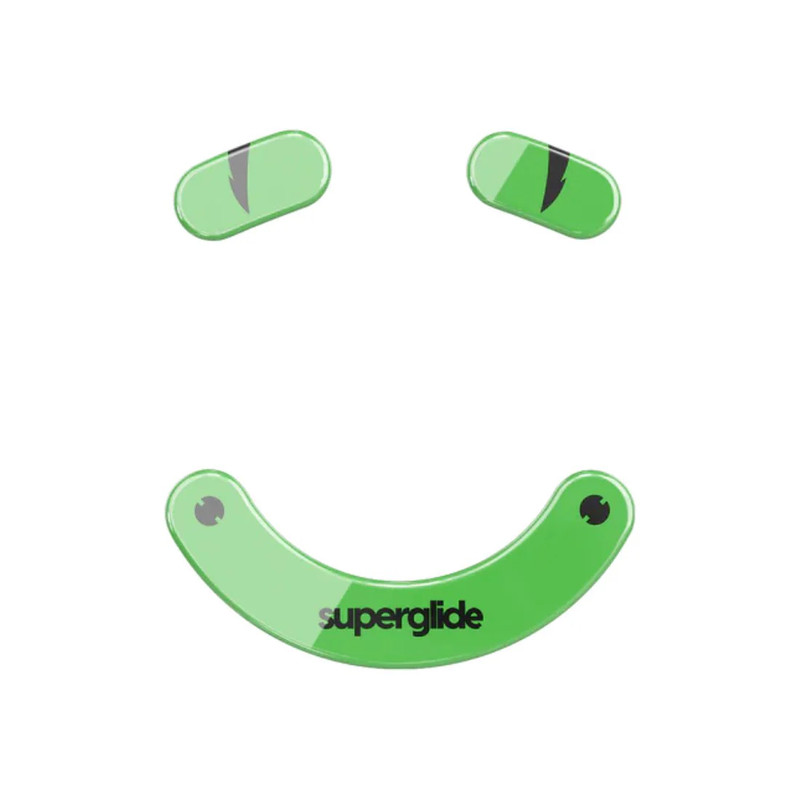 Pulsar Superglide Glass Skates For Razer Viper V2 Pro - Green - أكسسوار فأرة